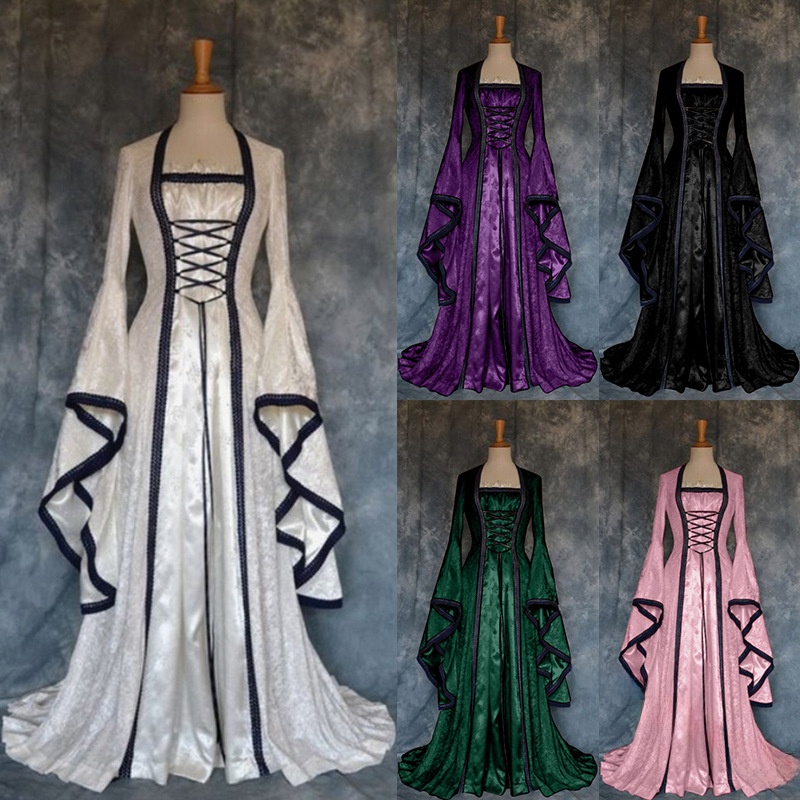 Ethnic Gown - Retro Medieval Court Dress Women's Gown