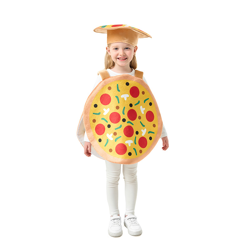 Ethnic Fast Fashion - 2025 Halloween Children's Pizza Costume Vest