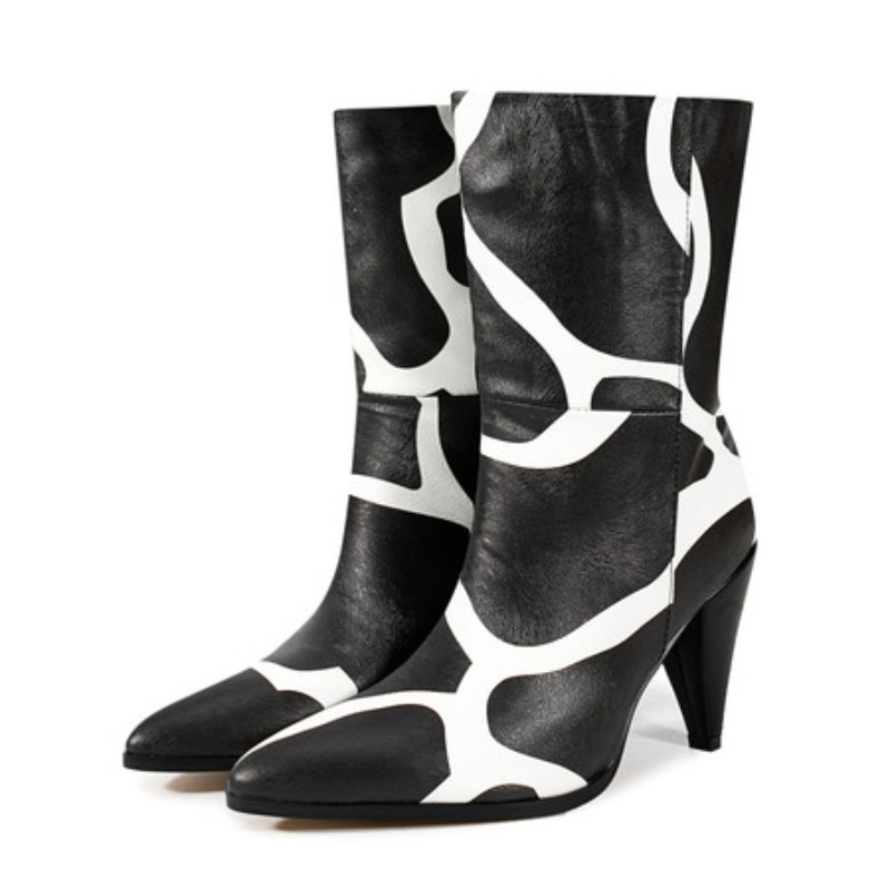 Bicolor Spike Heels Pull On Fa - Ethnic Fashion Runway review and price