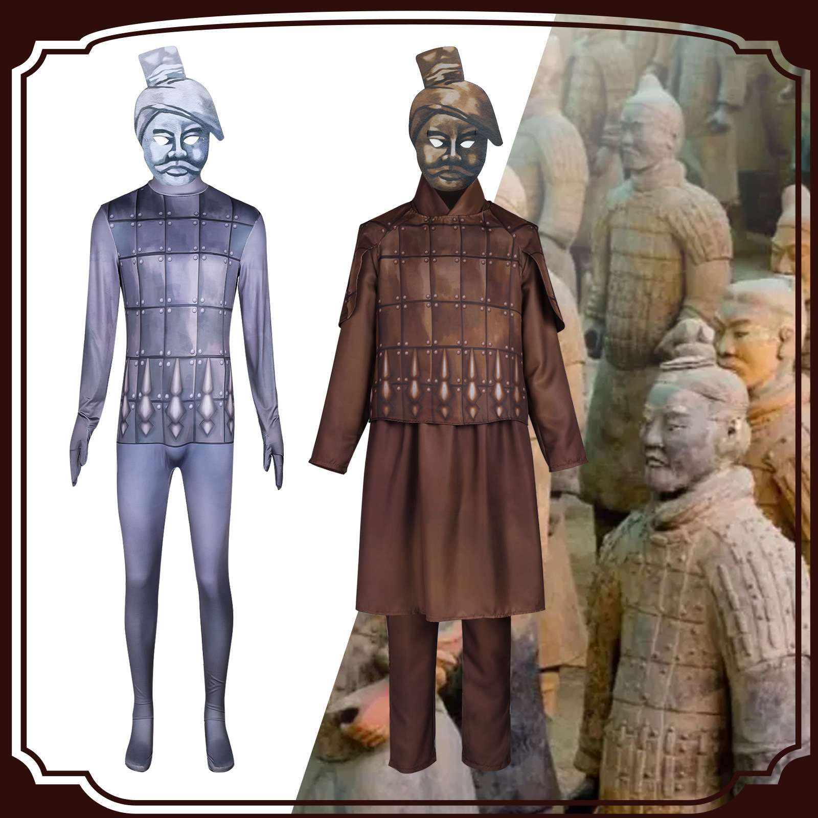 Halloween Terracotta Warrior C - Ethnic Fashion Dress review and price