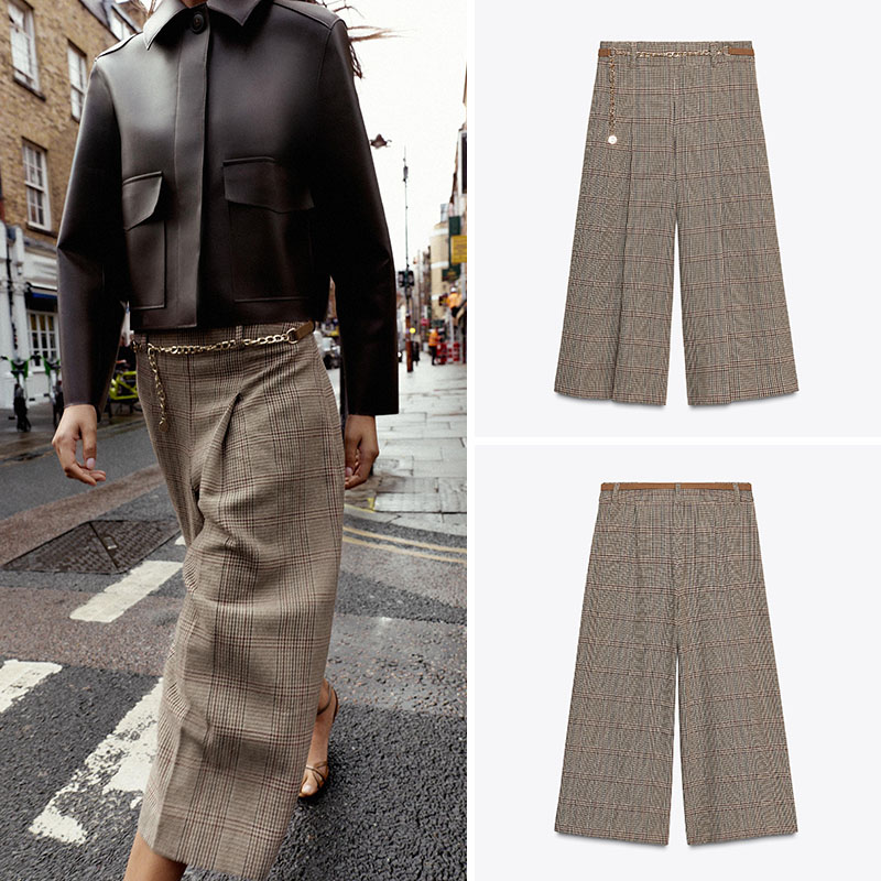 High Waist Loose Plaid Long Ca - Ethnic Clothing & Online Fashion Store Khaadi Uk review and price