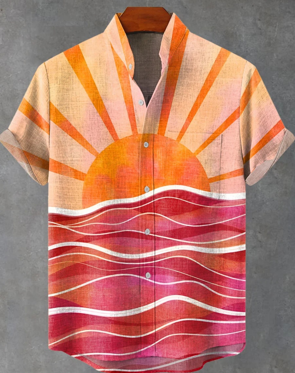 New Ethnic Style Sunset 3D Pri - Ethnic Fast Fashion review and price