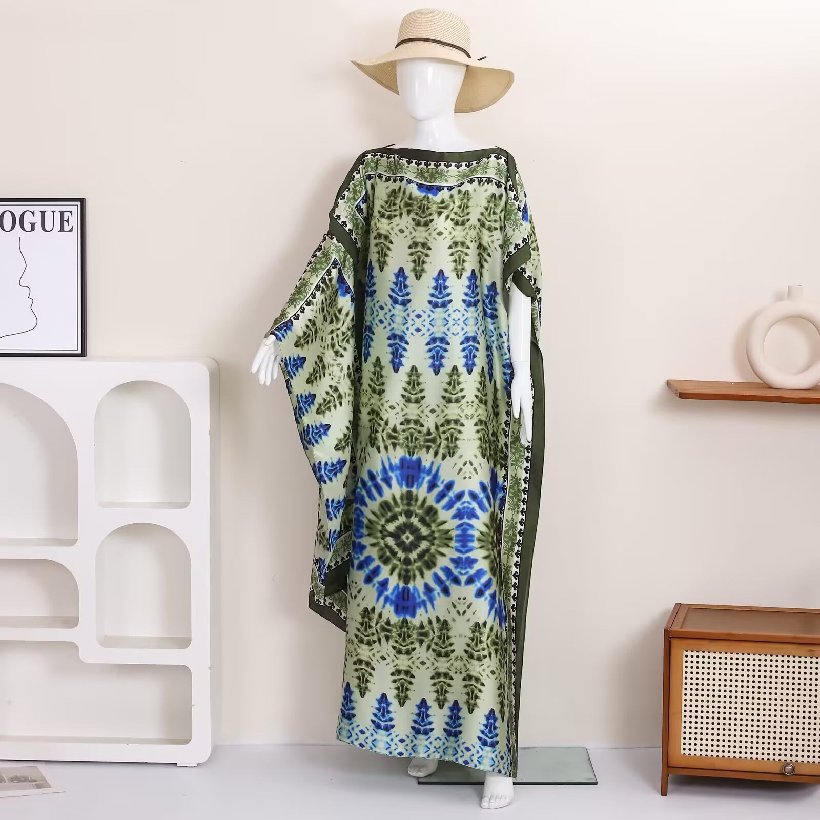 1 retro ethnic geometric print - Ethnic Fashion Dress review and price