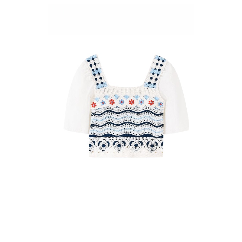 Retro Hooked Floral Short Slee - Ethnic Fashion Dress review and price