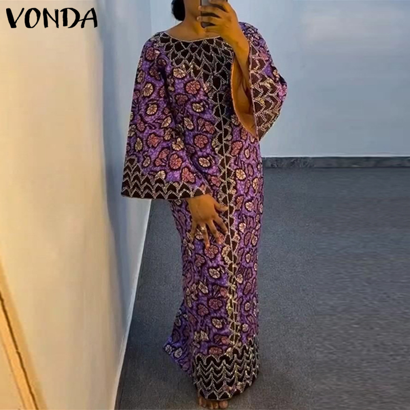 Plus Size VONDA Bohemian Dress - Ethnic Gown review and price