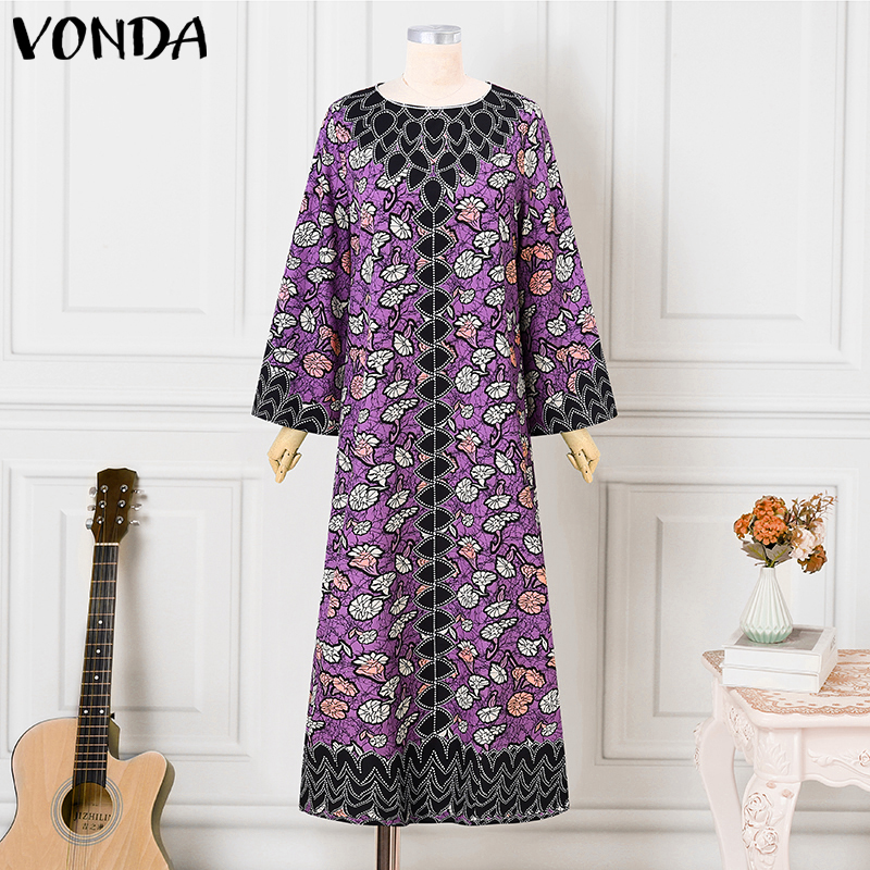 Plus Size VONDA Bohemian Dress - Ethnic Gown review and price