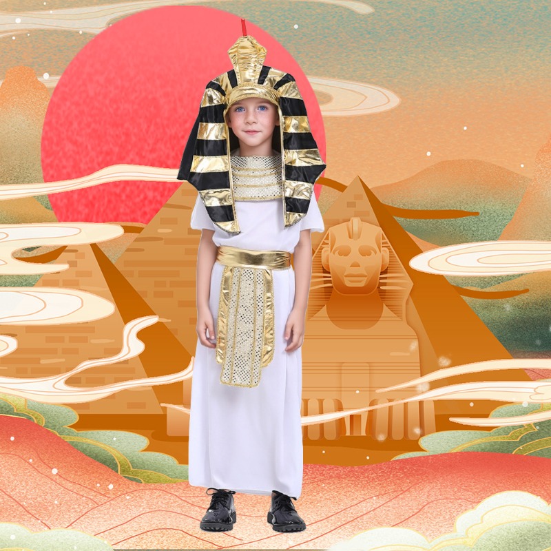 Kids Egyptian Pharaoh King Cos - Ethnic Gown review and price