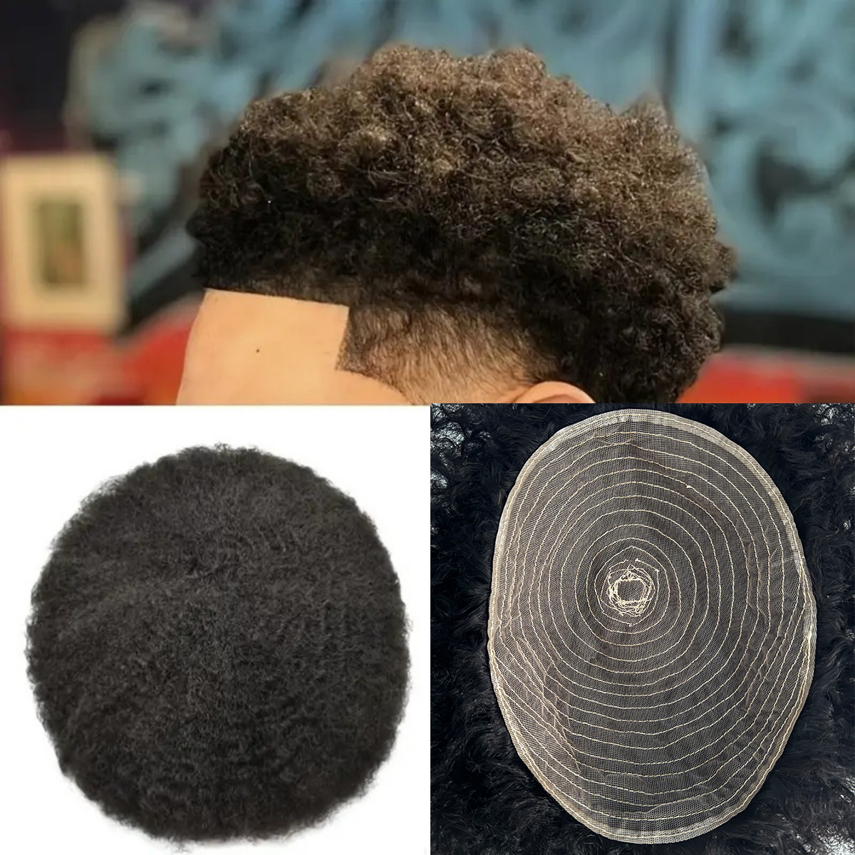 Afro Style Hair Toupee for Men - Ethnic Fashion India review and price