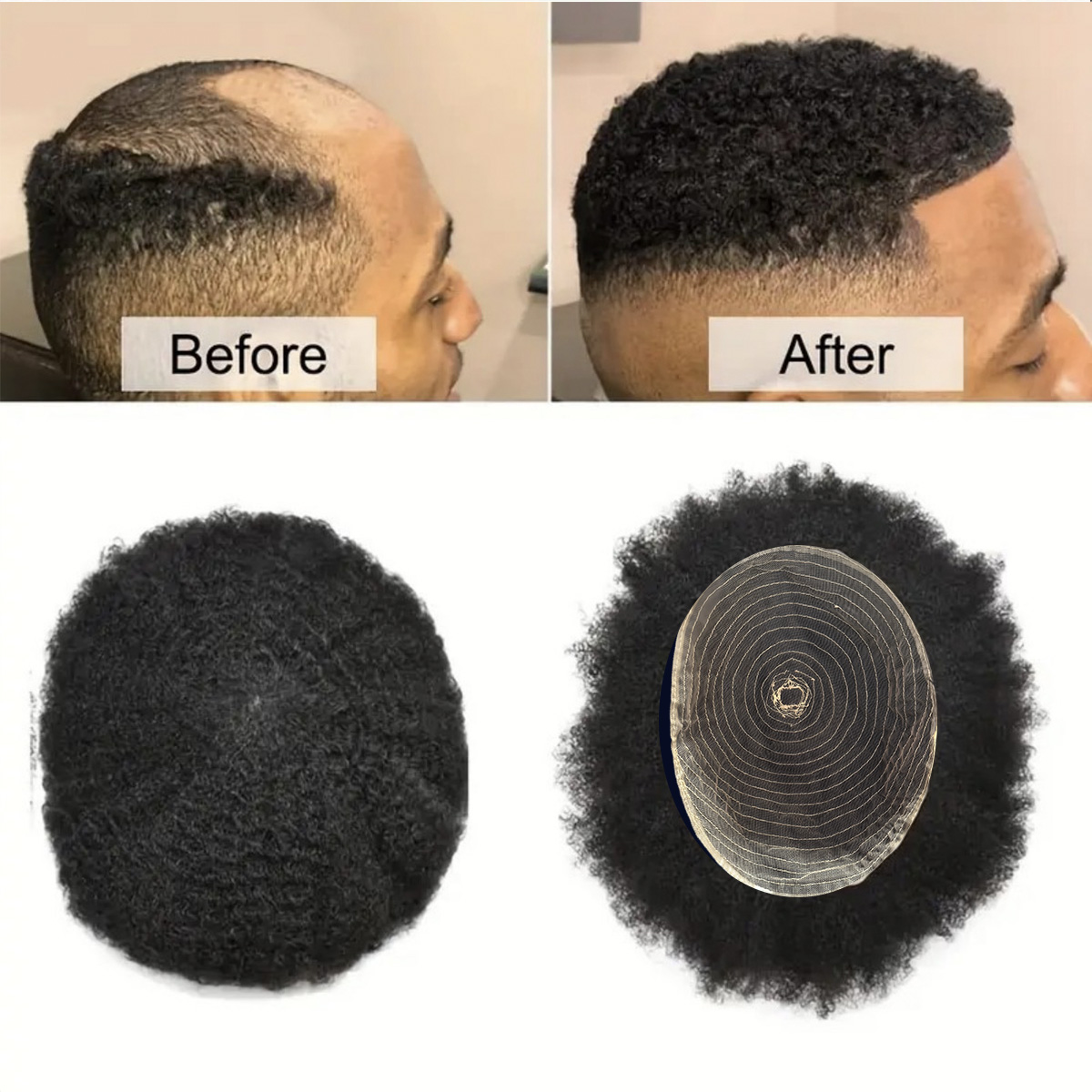 Afro Style Hair Toupee for Men - Ethnic Fashion India review and price