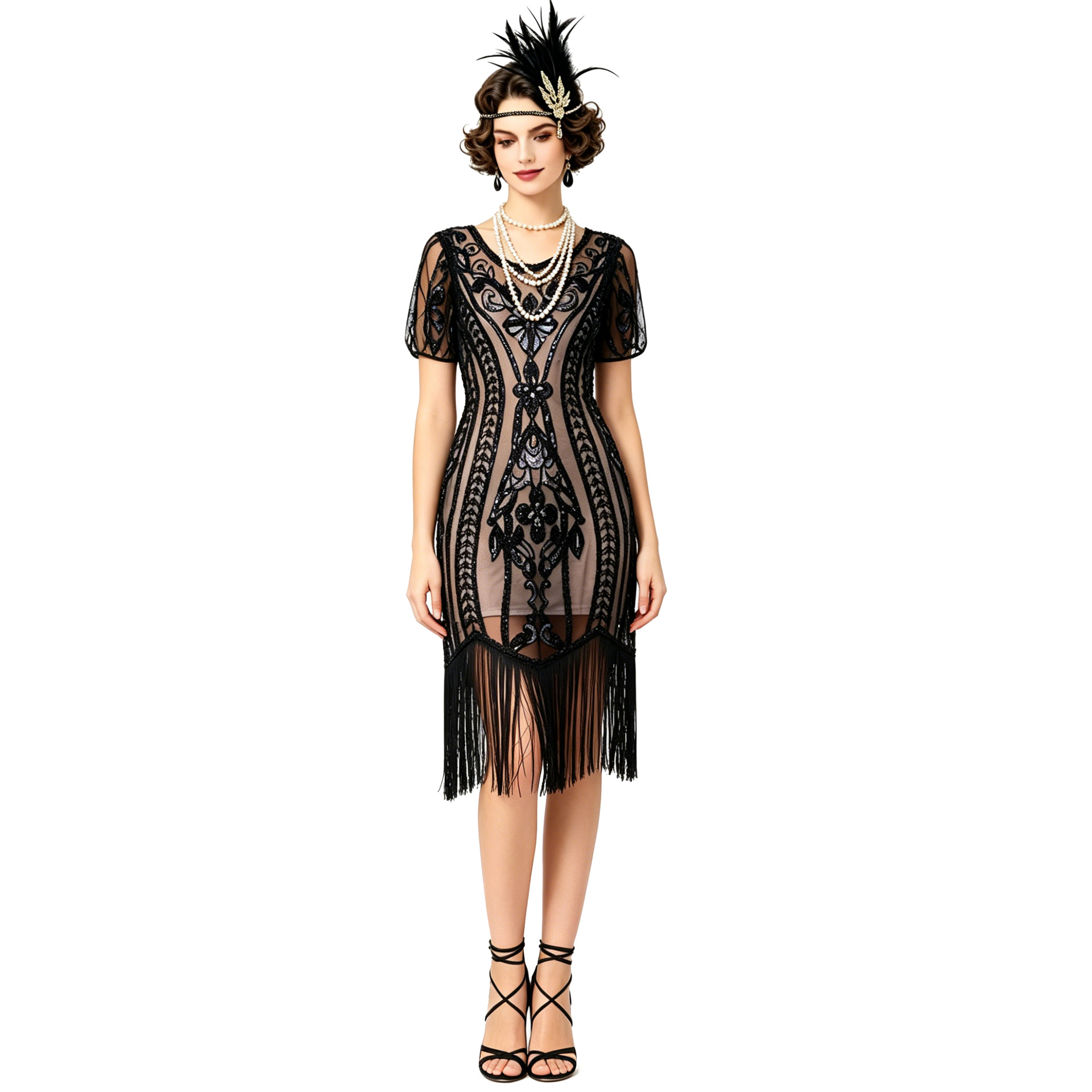 New Vintage Sequin Tassel Dres - Ethnic Gown review and price