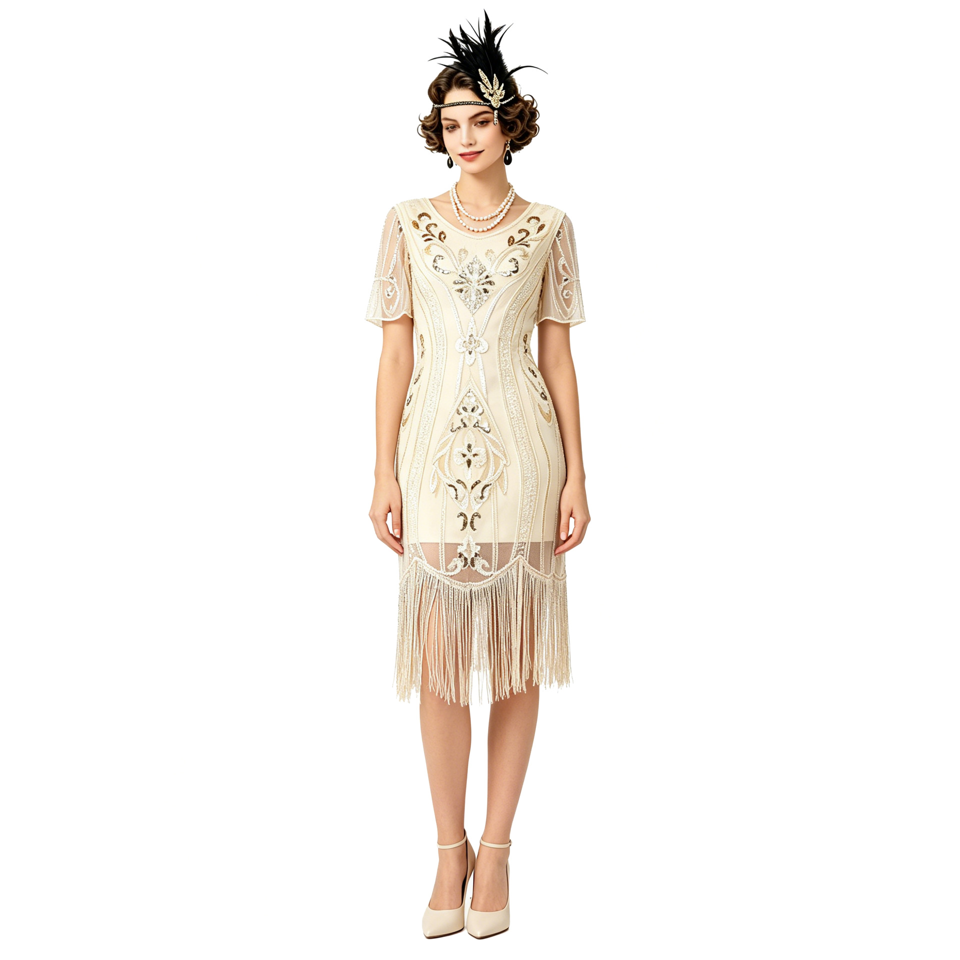 New Vintage Sequin Tassel Dres - Ethnic Gown review and price