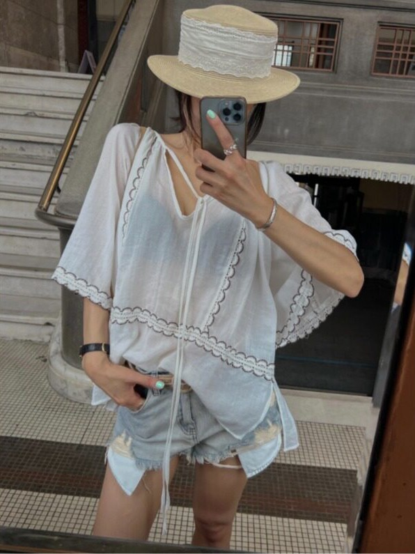 Korean Style Patchwork Lace-Up - Ethnic Fusion Fashion review and price