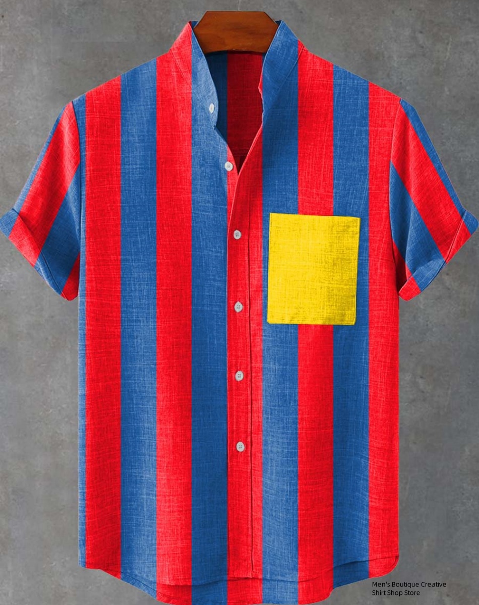 New Linen Men's 3D Ethnic Patt - Ethnic Fast Fashion review and price