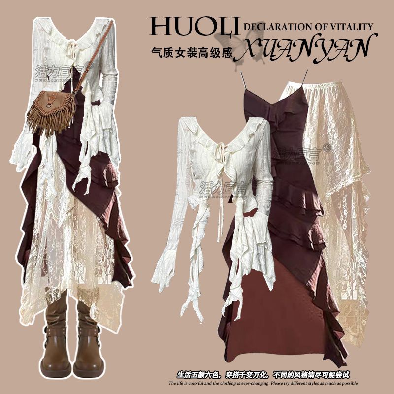 Autumn New Irregular Slim Fit  - Ethnic Fashion Dress review and price