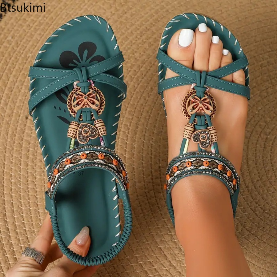 Women Bohemian Sandals Outdoor - Ethnic Fashion Dress review and price
