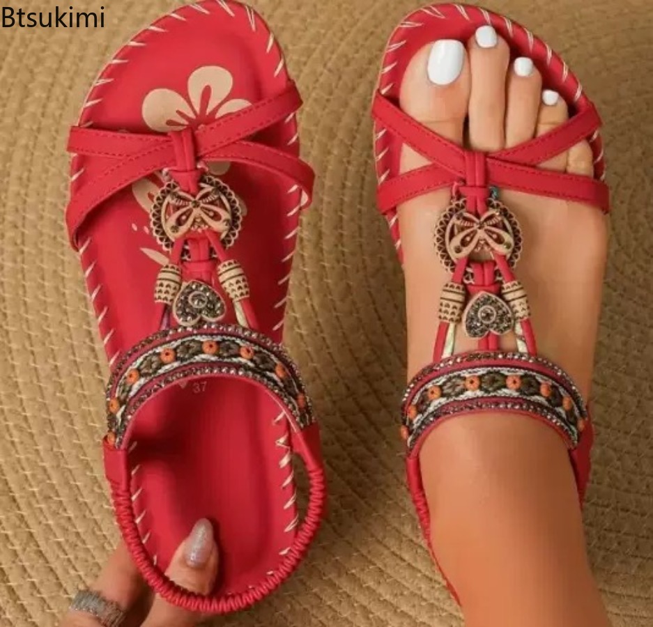 Women Bohemian Sandals Outdoor - Ethnic Fashion Dress review and price