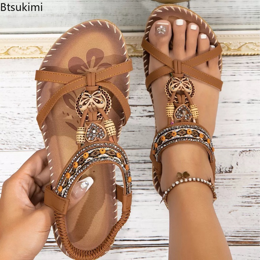 Women Bohemian Sandals Outdoor - Ethnic Fashion Dress review and price