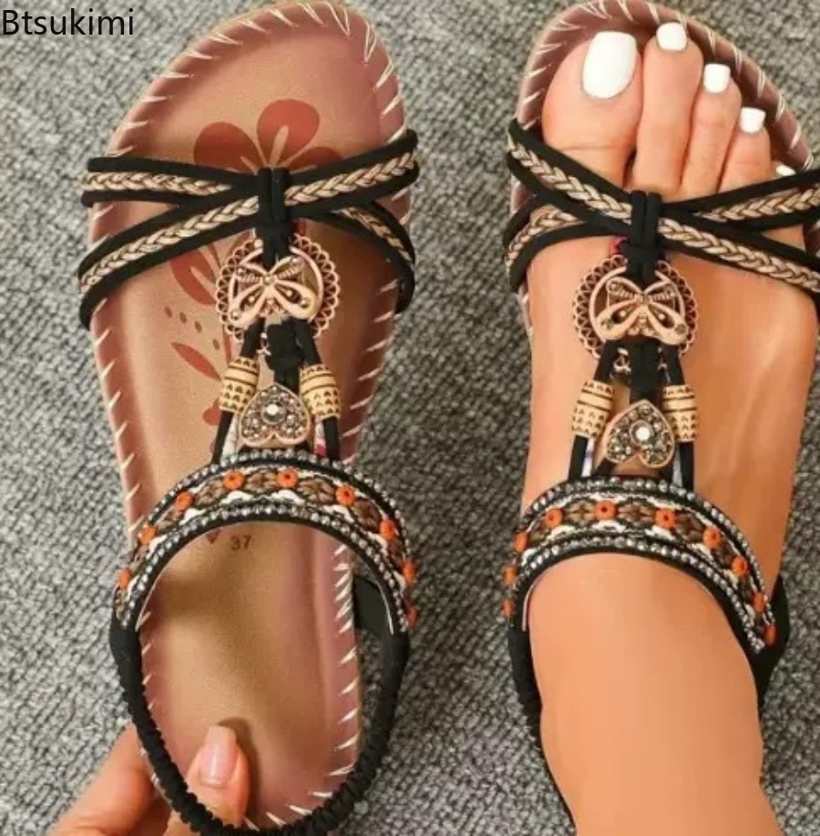 Women Bohemian Sandals Outdoor - Ethnic Fashion Dress review and price