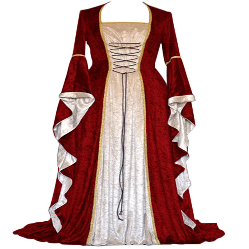 Retro Medieval Court Dress Wom - Ethnic Gown review and price